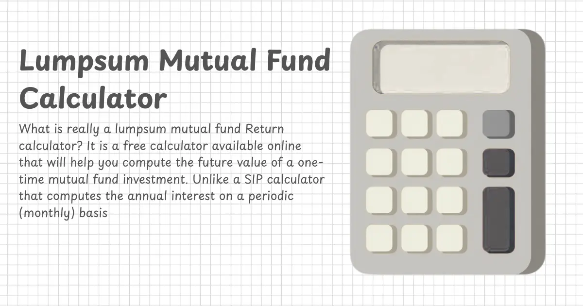 Mutual Fund Return Calculator